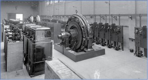 figure 4. The interior of traction Substation No. 1 at 50th Street (photo courtesy of the Museum of Innovation and Science (miSci) Archives, Schenectady, New York).