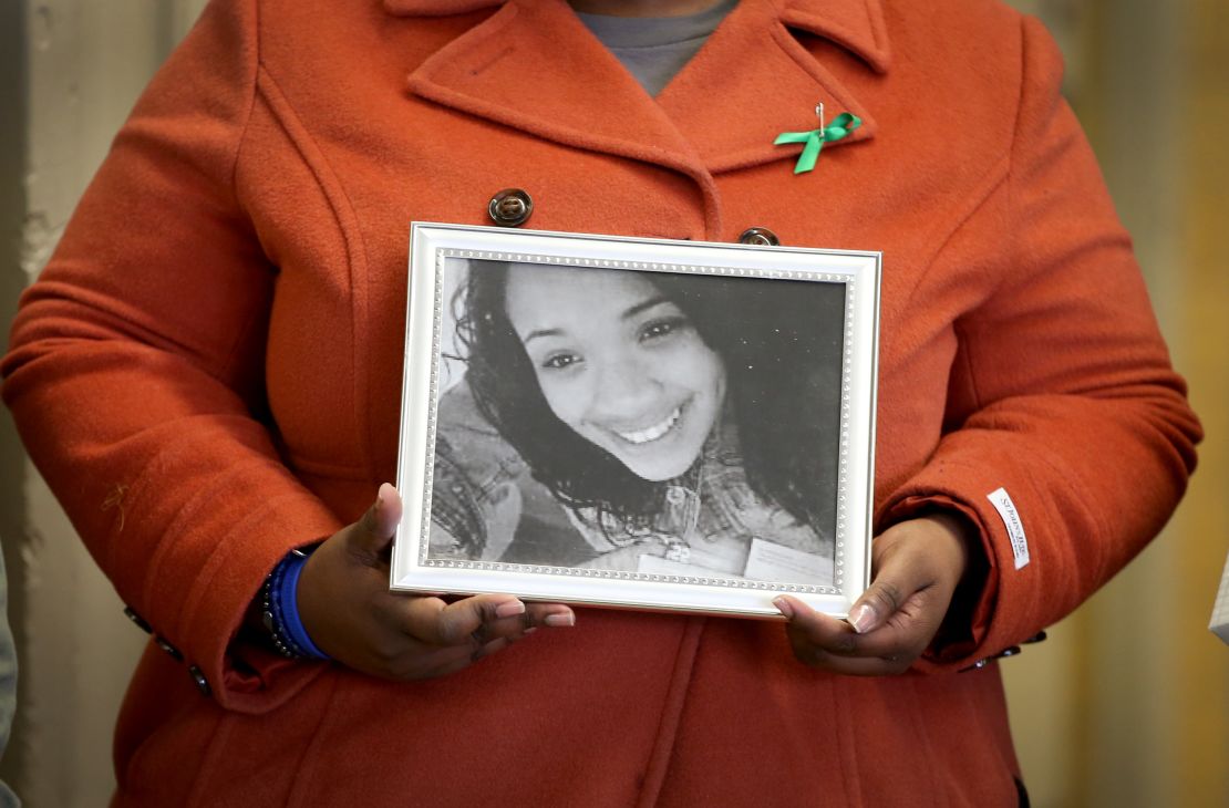 Honor student Hadiya Pendleton, 15, was shot and killed in a park after school in January 2013.