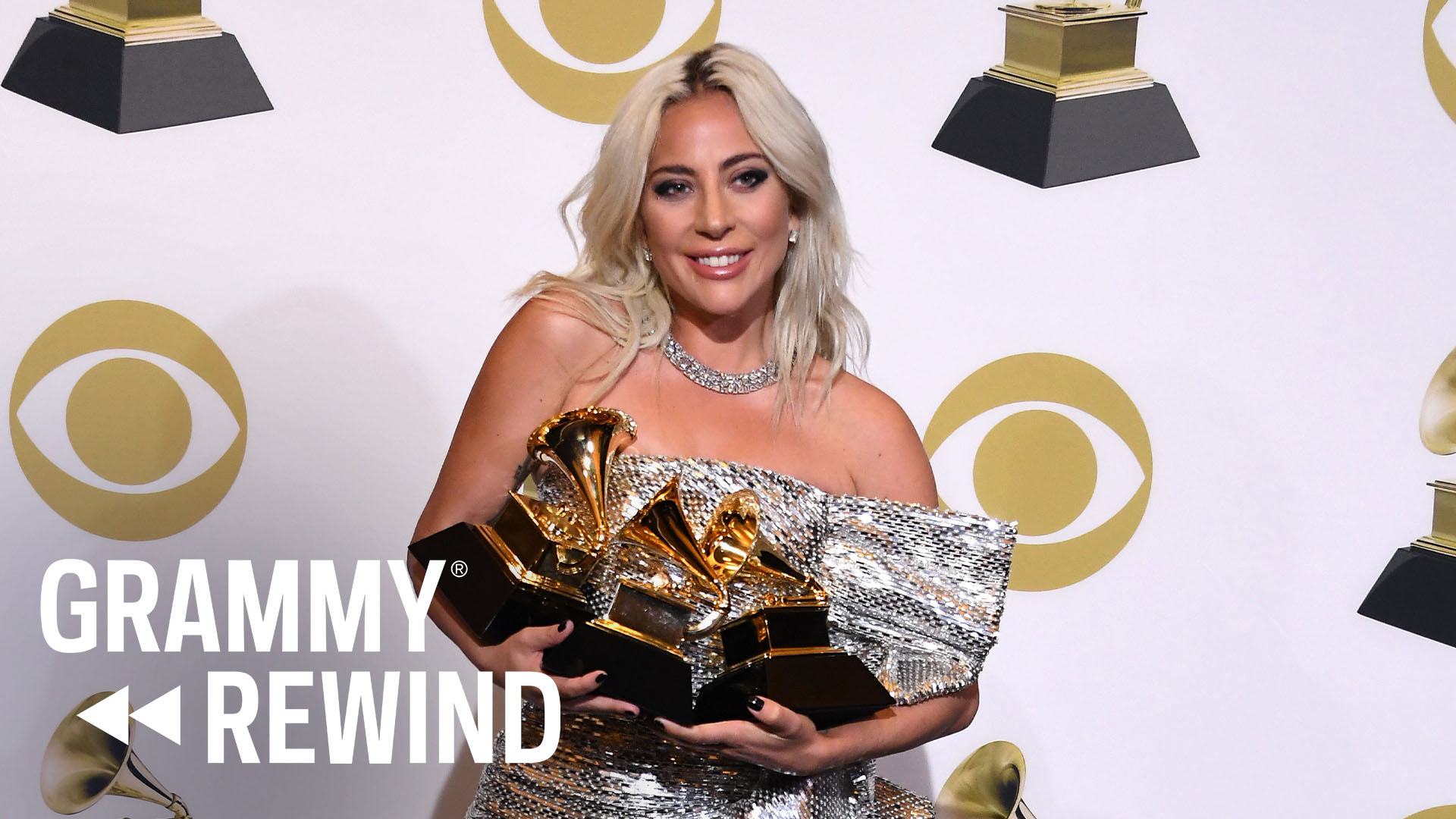 Watch Lady Gaga Advocate For Mental Health Awareness During Her Win For "Shallow" In 2019 | GRAMMY Rewind