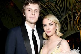 Evan Peters and Emma Roberts attend the 2018 Vanity Fair Oscar Party hosted by Radhika Jones at Wallis Annenberg Center for the Performing Arts on March 4, 2018 in Beverly Hills, California