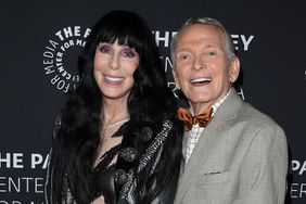 Cher, Bob Mackie arrives at the "Bob Mackie: Naked Illusion": A Legendary Evening With Bob Mackie, Carole Burnett, RuPaul Charles, Cher & Friends at Directors Guild Of America on May 13, 2024 in Los Angeles, California.