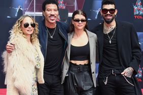 Nicole Richie, Lionel Richie, Sofia Richie and Miles Richie attend the Lionel Richie Hand And Footprint Ceremony at TCL Chinese Theatre on March 7, 2018 in Hollywood, California