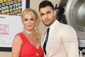 Britney Spears and Sam Asghari attend Sony Pictures' "Once Upon A Time...In Hollywood" Los Angeles Premiere