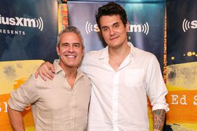 Andy Cohen and John Mayer attend as Ed Sheeran performs live for SiriusXM at the Stephen Talkhouse on August 14, 2023