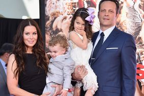 Kyla Weber, Vernon Lindsay Vaughn, Lochlyn Kyla Vaughn and actor Vince Vaughn attend the 280th hand and footprint ceremony immortalizing Vince Vaughn at The TCL Chinese Theatre IMAX on March 4, 2015 in Hollywood, California