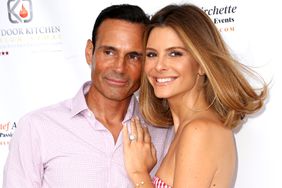 Keven Undergaro and Maria Menounos attend the Social Life Magazine June Cover event, celebrating Maria Menounos, on June 16, 2018 in Southampton, New York.