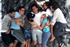 Marc Anthony with his kids