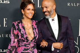 Halle Berry and Van Hunt attend the 27th Annual ELLE Women in Hollywood Celebration at Dolby Terrace at the Academy Museum of Motion Pictures on October 19, 2021 in Los Angeles, California