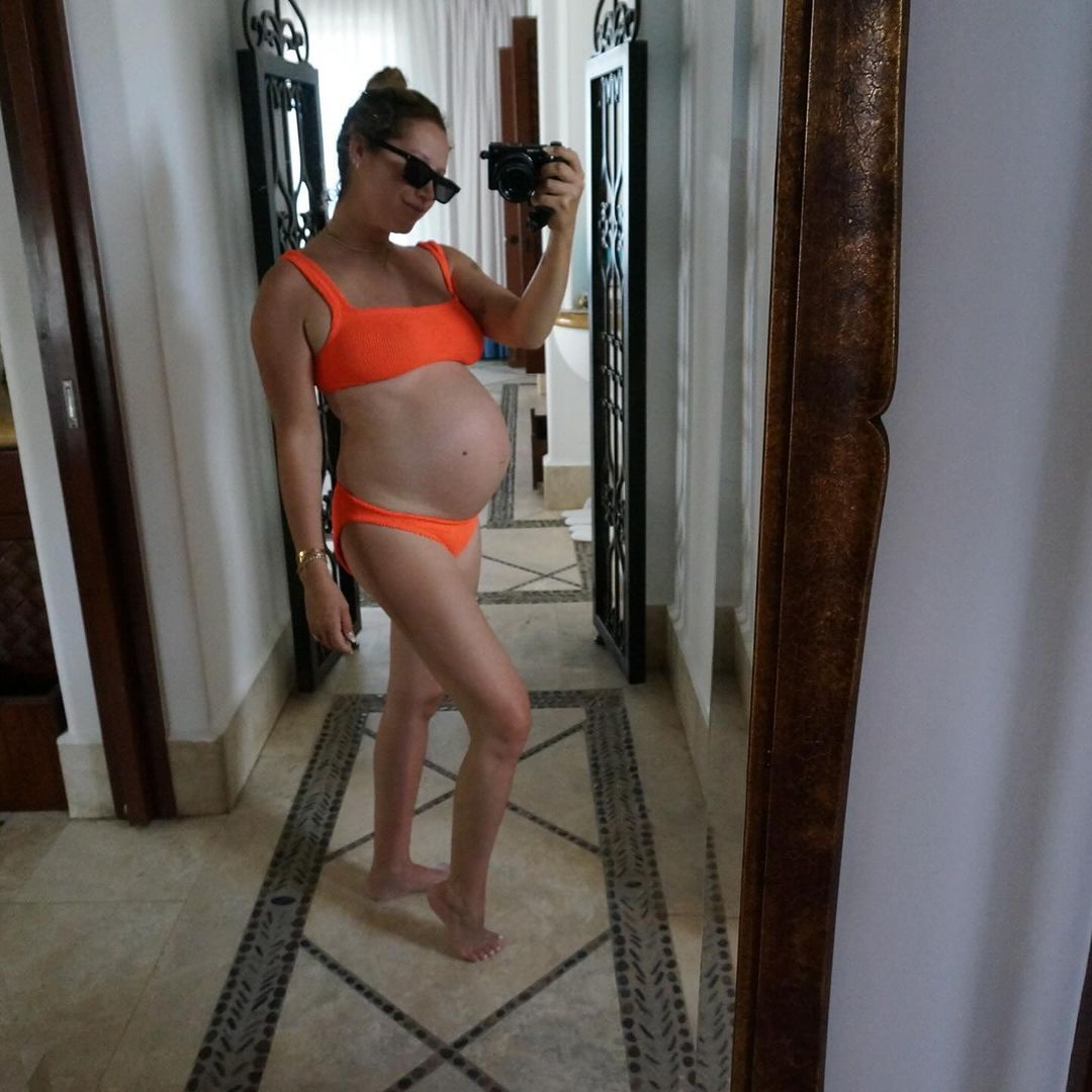 Ashley Tisdale baby bump bikini