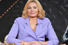 Kim Cattrall of 'Filthy Rich' speaks during the Fox segment of the 2020 Winter TCA Press Tour