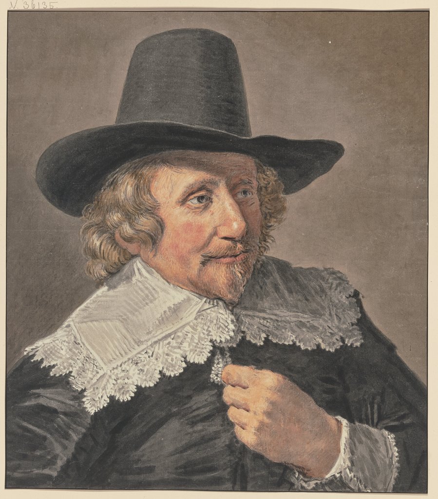 Portrait of Johan van Clarenbeek, Cornelis van Noorde, after Frans Hals