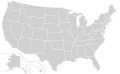 Blank outline with state borders