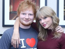Ed Sheeran poses with Taylor Swift backstage before his sold-out show at Madison Square Garden Arena on November 1, 2013 in New York City. (Photo by Anna Webber/Getty Images for Atlantic Records)