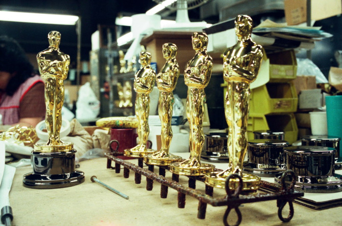 Oscar statuettes being crafted at R.S. Owens company in Chicago. |
FILE PHOTO