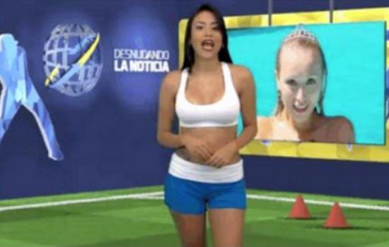 A Venezuelan Reporter Made a Promise (&amp; Kept it!) to get Naked if her Team Won 