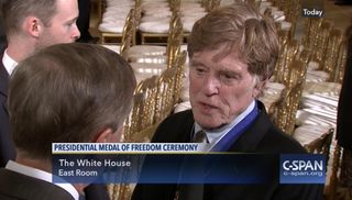 Robert Redford and Tom Hanks on the Medal of Freedom